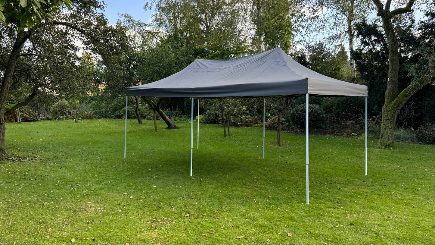 Partytent donkergrijs 6x3 Meter