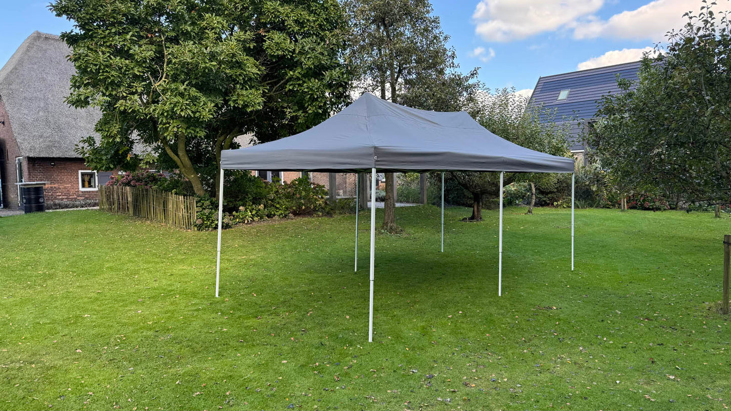 Partytent donkergrijs 6x3 Meter