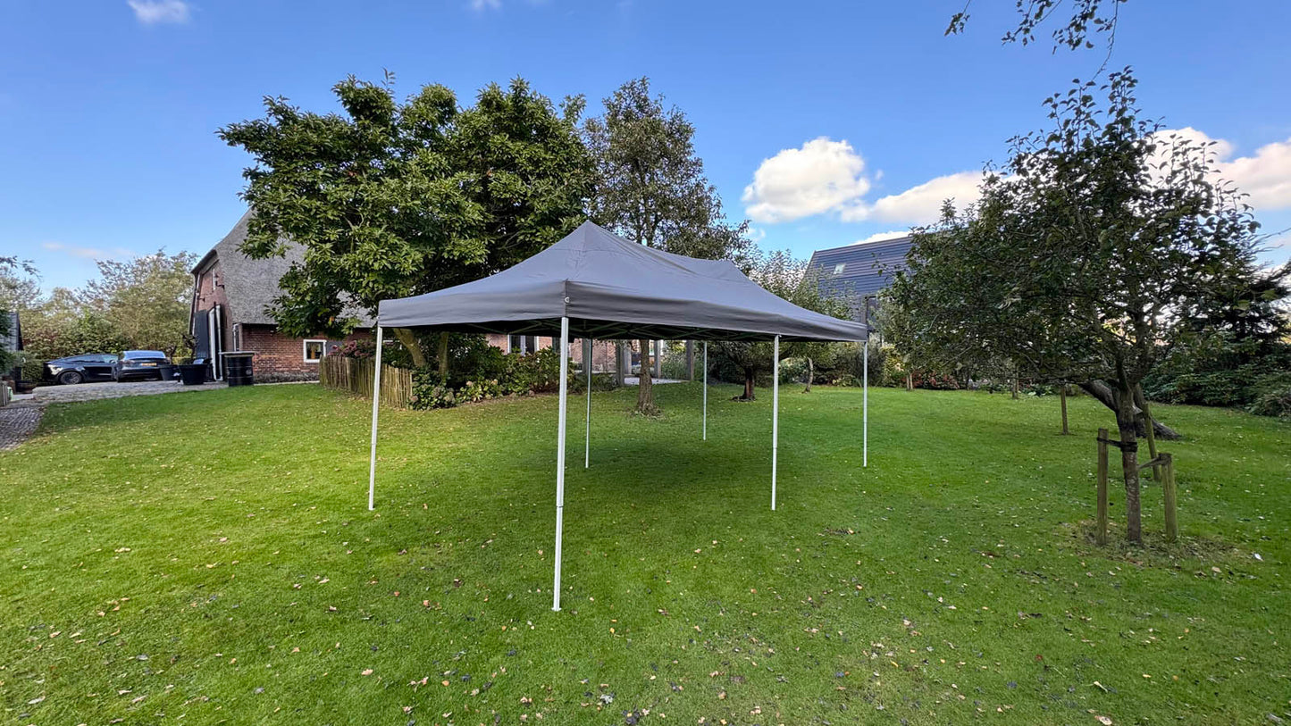 Partytent donkergrijs 6x3 Meter