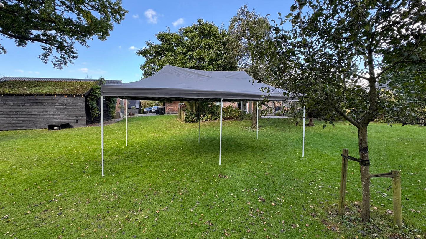 Partytent donkergrijs 6x3 Meter