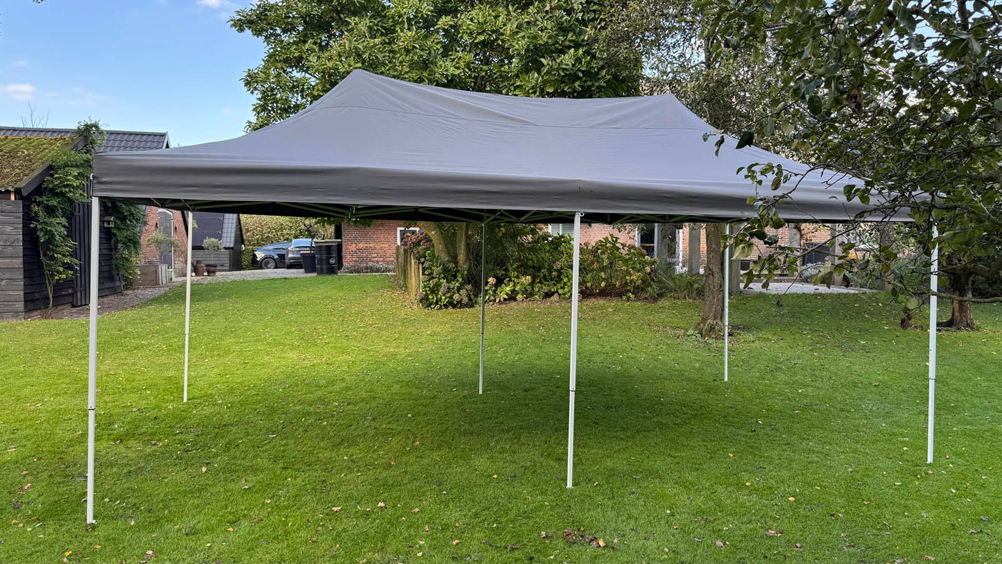 Partytent donkergrijs 6x3 Meter
