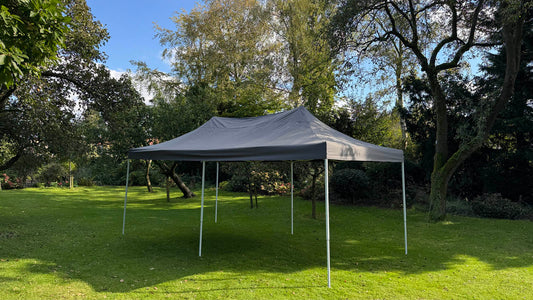 Partytent donkergrijs 6x3 Meter
