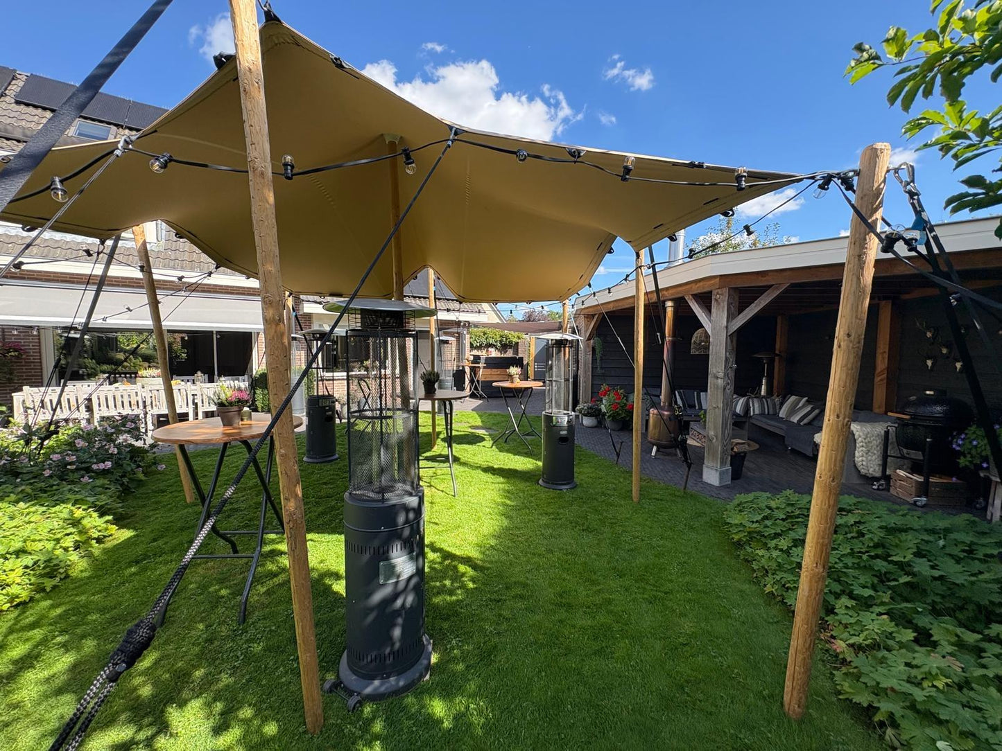 Stretchtent 4,5 x 4,5 meter