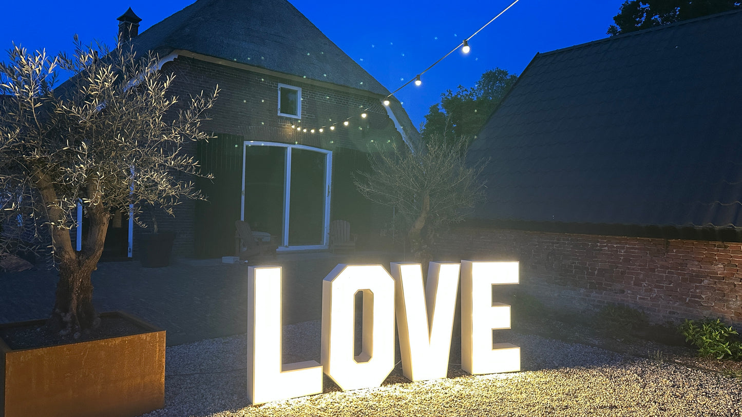 Lichtletters 'LOVE'