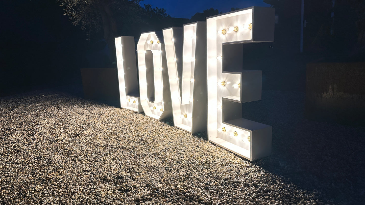 Lichtletters 'LOVE'