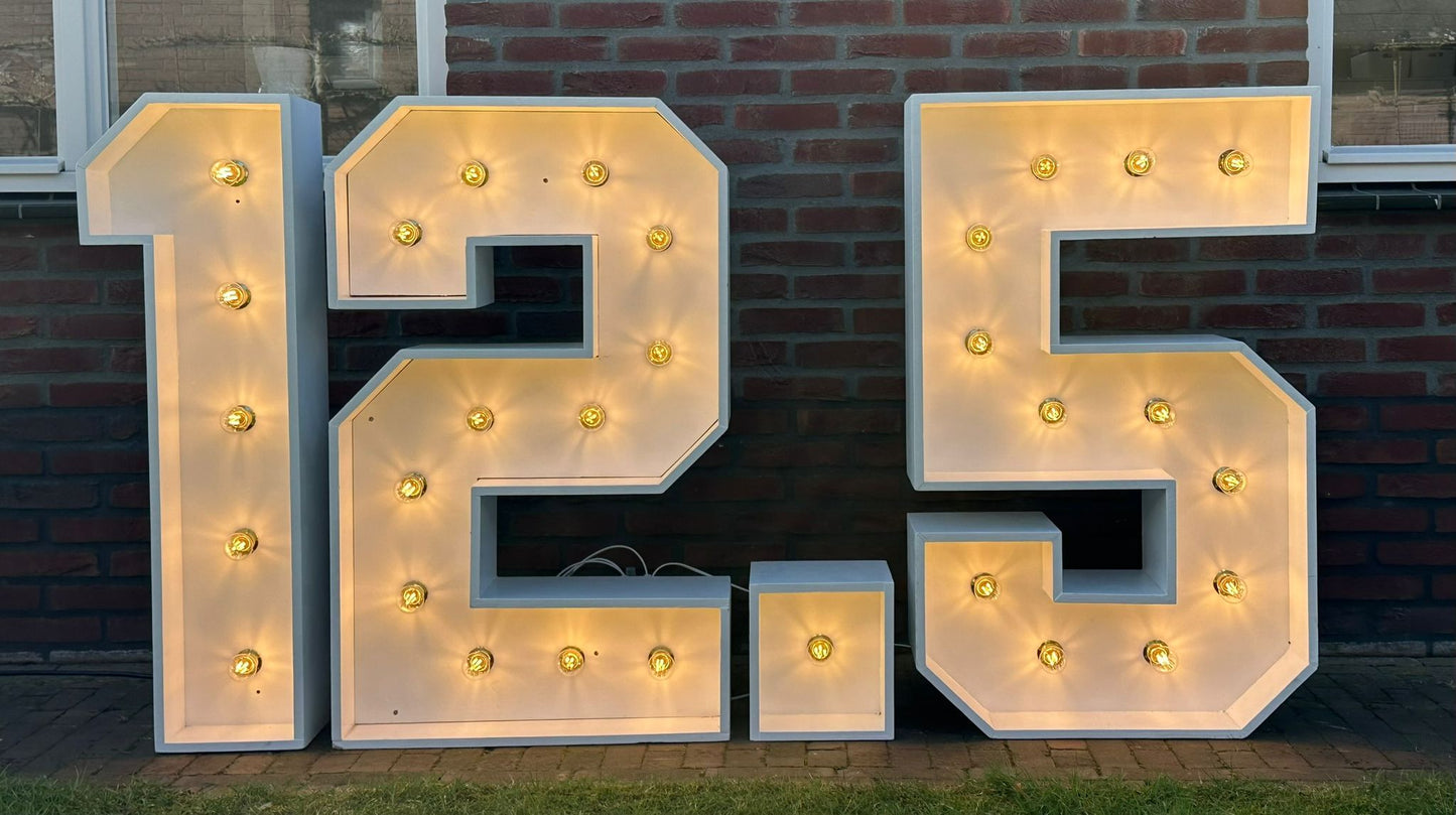 Lichtcijfers '0123456789'